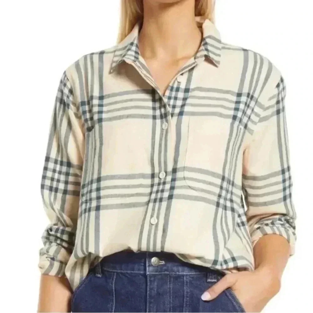 Madewell Exboyfriend Swing Shirt - Picture 2 of 8